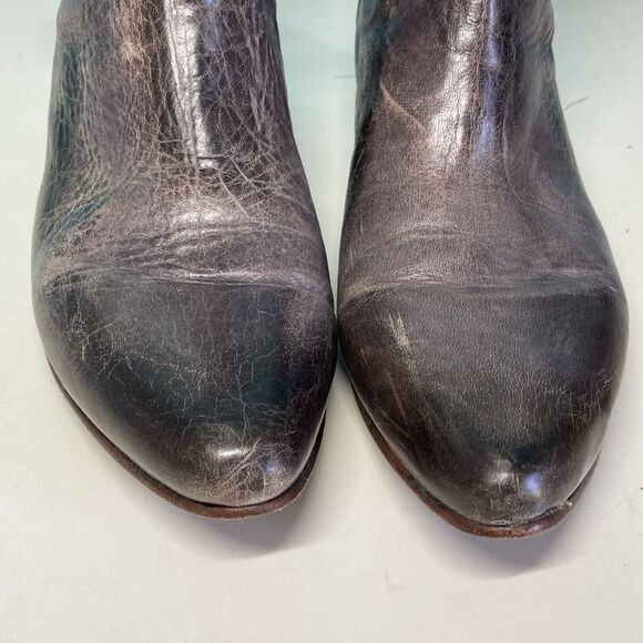 Bed-Stu Ravine Genuine Unique Imperfect Size | Mercari Bed-Stu Ravine Genuine Unique Imperfect Size 8 Gray Leather Booties Bench Made